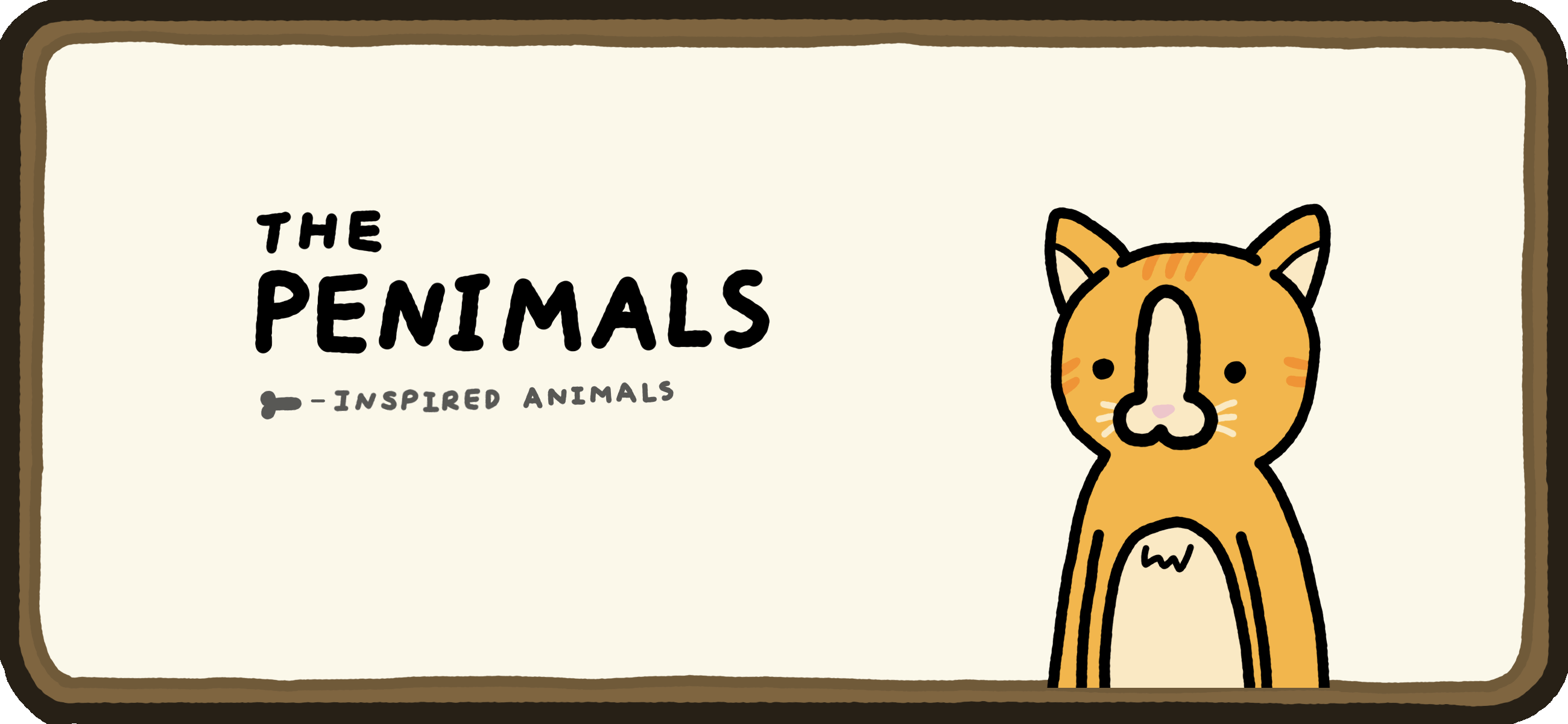 The Penimals — phallic-inspired animals